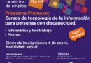 <strong>Promover: cursos de capacitación en tecnología de la información para personas con discapacidad</strong>