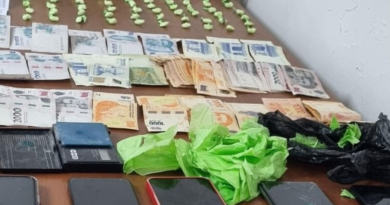 Secuestraron cocaína, marihuana y más de 700 mil pesos en un allanamiento en Palmira