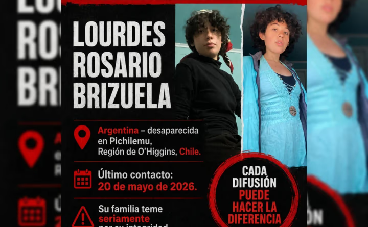 Buscan a una joven argentina desaparecida en Chile: había advertido que la seguían Buscan a una joven argentina desaparecida en Chile: había advertido que la seguían
