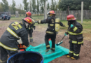 Bomberos de la Policía de Mendoza se capacitaron con un simulacro la respuesta operativa ante incidentes con materiales peligrosos