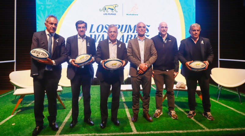 Cornejo participó en la presentación oficial del test match entre Los Pumas y Australia que se jugará en Mendoza Cornejo participó en la presentación oficial del test match entre Los Pumas y Australia que se jugará en Mendoza