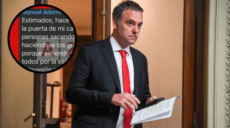 ¿Manuel Adorni amedrenta vecinos?: enojo en Indio Cuá por los mensajes al grupo del country ¿Manuel Adorni amedrenta vecinos?: enojo en Indio Cuá por los mensajes al grupo del country