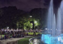 Las Aguas Danzantes de plaza Independencia celebran el Mundial con un repertorio especial Las Aguas Danzantes de plaza Independencia celebran el Mundial con un repertorio especial