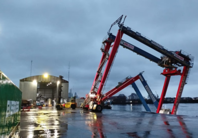 Temporal: derrumbe parcial en un sector del muelle de Exolgan en Dock Sud Temporal: derrumbe parcial en un sector del muelle de Exolgan en Dock Sud