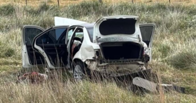 Triple choque en la Ruta 188: murió una mujer y diez personas resultaron heridas Triple choque en la Ruta 188: murió una mujer y diez personas resultaron heridas