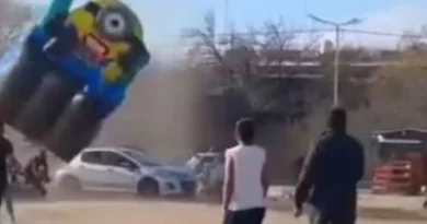 Un inflable se soltó durante los festejos por el Día del Niño en la provincia de Córdoba: dos chicos heridos
