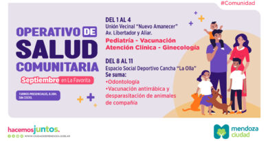 Salud comunitaria: septiembre llega con operativos integrales en La Favorita