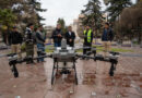 Ulpiano Suarez supervisó la pulverización con drones del arbolado público en Plaza España Ulpiano Suarez supervisó la pulverización con drones del arbolado público en Plaza España
