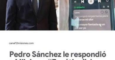 “Fanático”: Pedro Sánchez le respondió a Milei con un tema de Lali “Fanático”: Pedro Sánchez le respondió a Milei con un tema de Lali